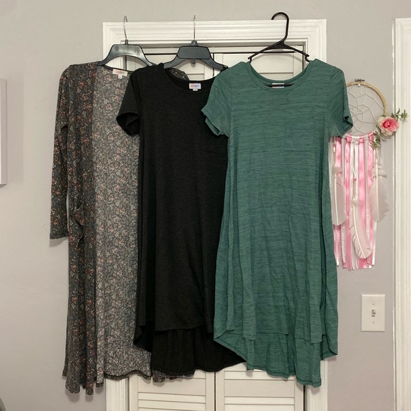 LuLaRoe Sweaters - Lularoe Bundle! 2 Carly dresses & 1 Sarah duster
